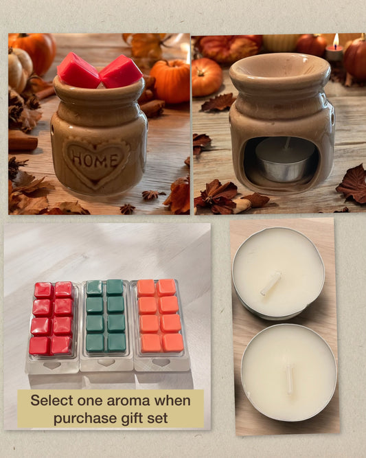 Burner HOME/Wax Tart Set/Two Tea Lights