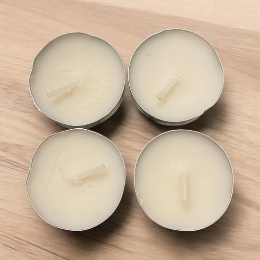 Set of 4 Tea Lights for Wax Tart Burners- No Aromas