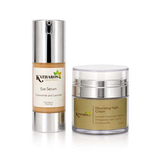 Facial Serum & Moisturizer PM Bundle